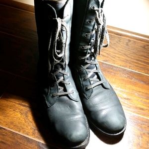CAT Womens Lace Up Dialog Boot 10 M Black